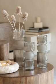 Vase/Chandelier Bonbon Verre Gris