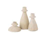 Set Of 3 Candleholders Agora Terra