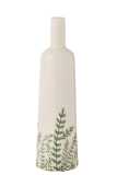 Vase Ferny Bouteille Vert/Blanc