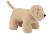 Door Stop Dog Bouclé Beige