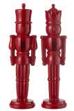 Nutcracker Resin Shiny Red Large