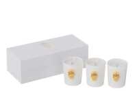 Caja 3 Velas Perfumadas Calavera