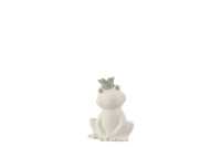 Frog Crown Porcelain White/Silver