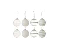 Box Of 8 Christmas Baubles Cartel