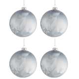 Doos Van 4 Kerstbal Glas Mat