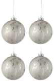 Doos Van 4 Kerstbal Glas