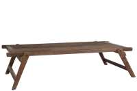 Tafel Militair Bed Hout Naturel