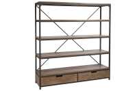 Scaffale 2 Cassetti Legno/Metallo