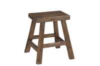 Stool Square Wood Brown