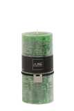 Cylinder Candle Light Green L -52h