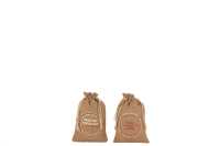 Sac Noel Anglais Jute Naturel