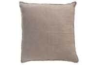 Coussin Delave Lin Marron Clair