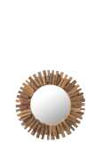 Spiegel Rond Hout/Glas Small