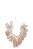 Collana 2 Piume/Conchiglie Boho