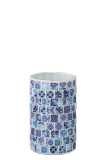 Porta T-Light Mosaico Denim Large