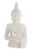 Budda Zen Resina Bianco