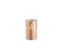 Ledlamp Blinkend Glas Goud Small