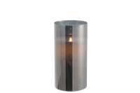 Ledlamp Blinkend Glas Grijs Medium