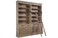 Libreria+Scala Legno Grey Wash