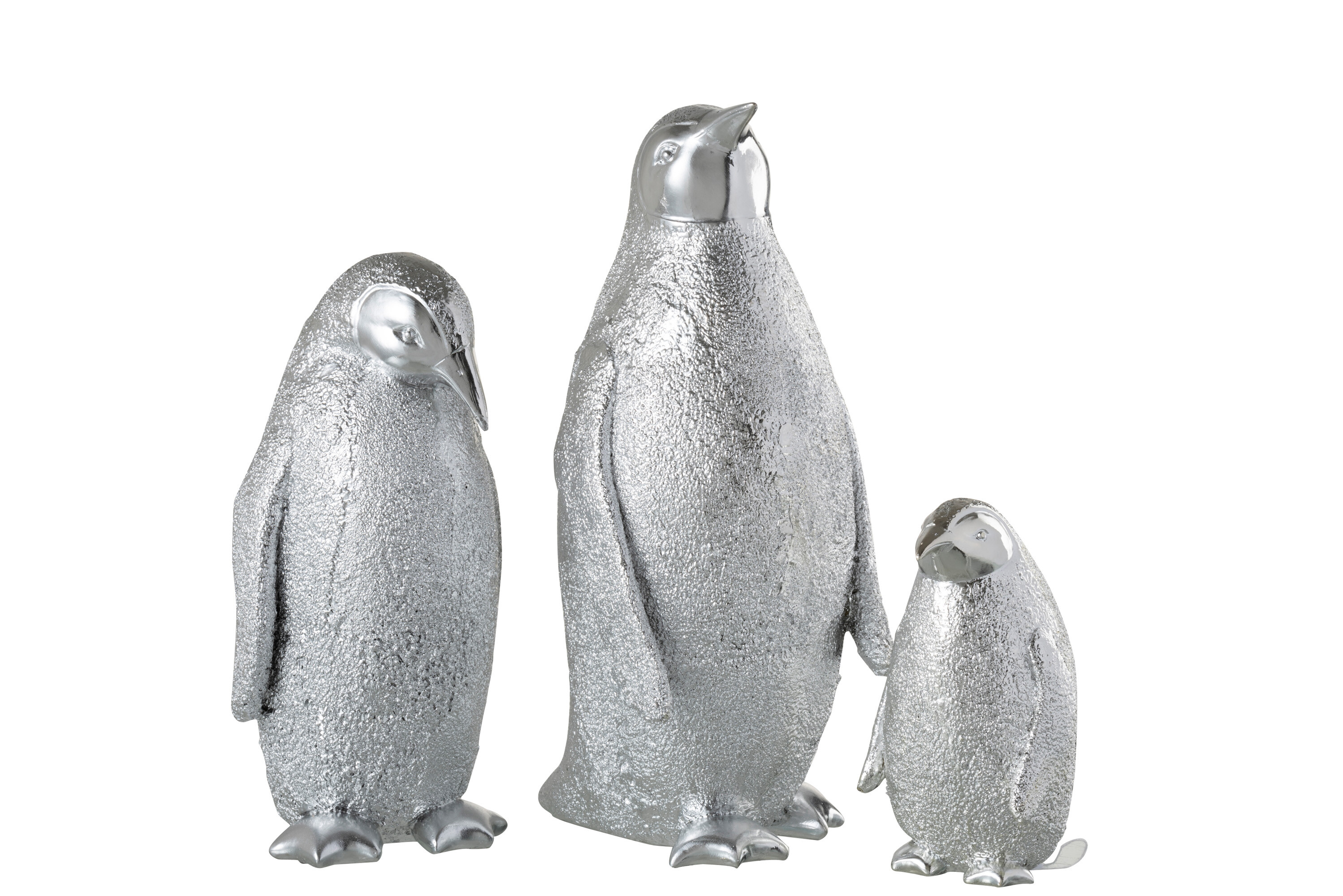 Pingouin en métal martelé CANVAS, argenté, varié