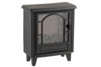 Chimenea Led Clasica Negra