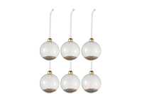 Doos Van 6 Kerstballen Deco Glas