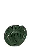 Vase Ovale Tropical Ceramique Vert