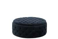 Pouf Rond Boutons Wilson Velours
